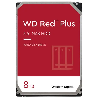 WD Red Plus 8TB 5640RPM SATA Internal NAS Hard Drive (WDBC9V0080HH1-WRSN)