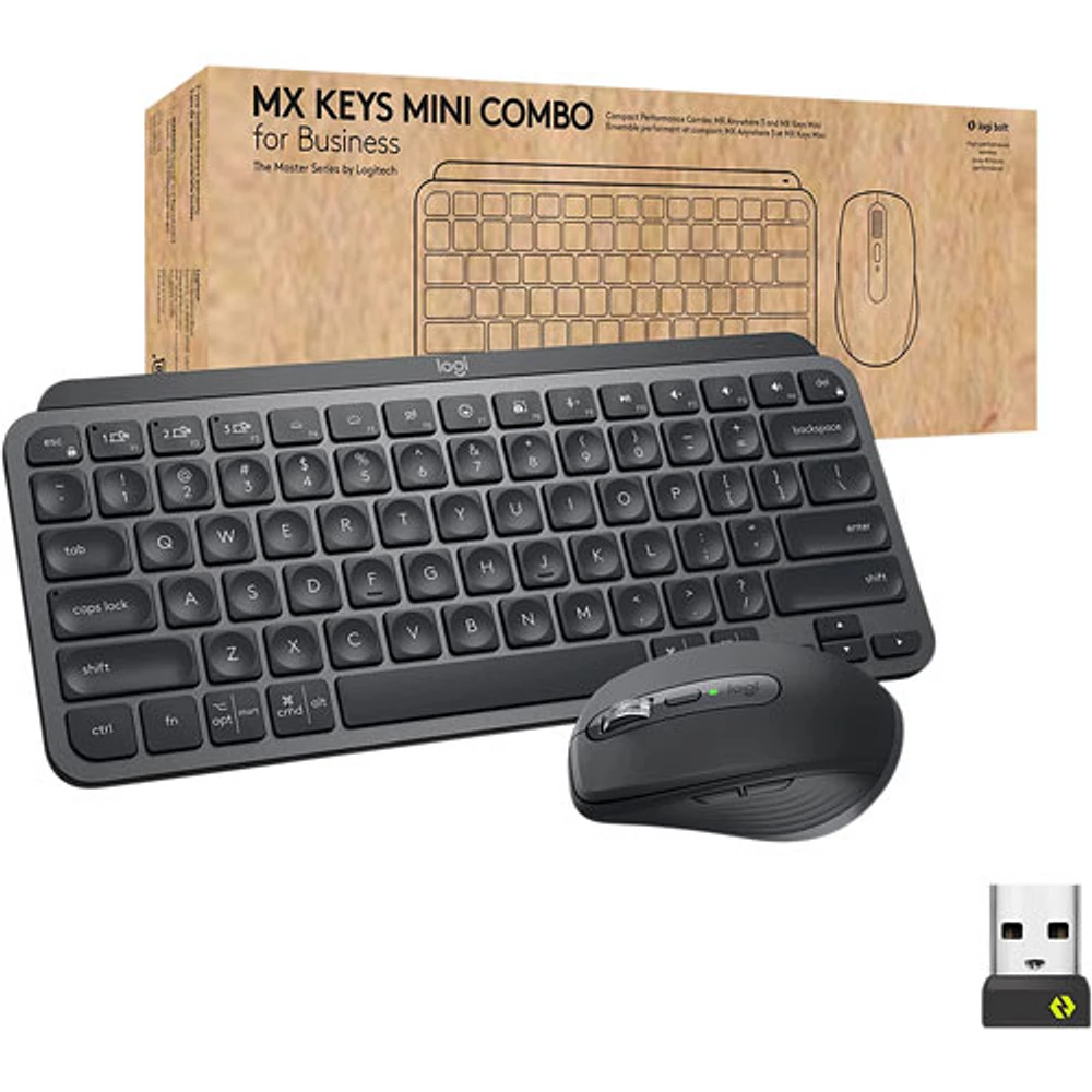 Logitech MX Keys Mini Bluetooth Keyboard & Mouse Combo - Graphite