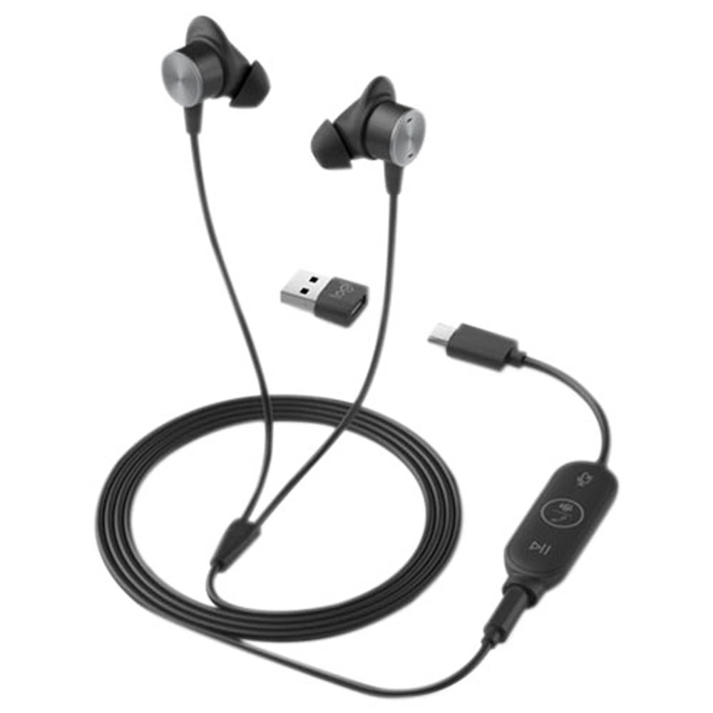 Logitech Zone Microsoft Teams Edition In-Ear Headphones - Graphite