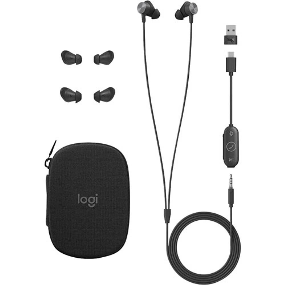 Écouteurs boutons UC Zone de Logitech - Graphite