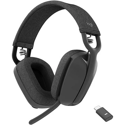 Casque d'écoute sans fil Zone Vibe de Logitech (981-001156) - Graphite