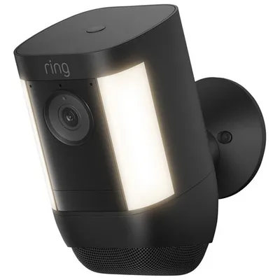 Ring Spotlight Cam Pro Wire-Free Outdoor 1080p IP Camera - Black