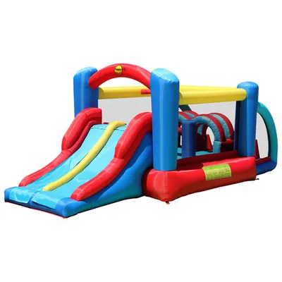 Happy Hop Inflatable Racing Fun Bouncer with Slide