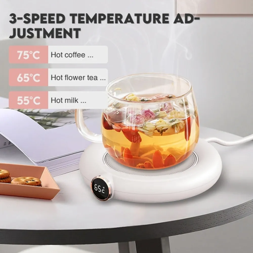Electric Cup Mug Warmer Auto Shut Off Coffee Tea Milk Heater Pad for Office  Home