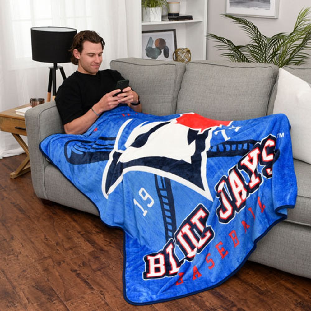 Nemcor Fleece Plush Blanket - Toronto Blue Jays