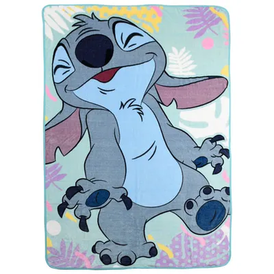 Disney Stitch Polyester Plush Throw Blanket - 60" x 90"