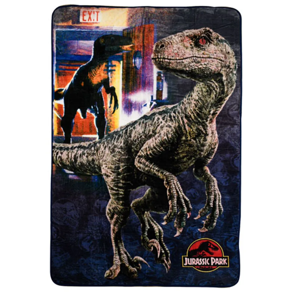 Jurassic Park Polyester Plush Throw Blanket - 60" x 90"