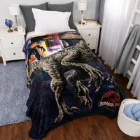 Jurassic Park Polyester Plush Throw Blanket - 60" x 90"