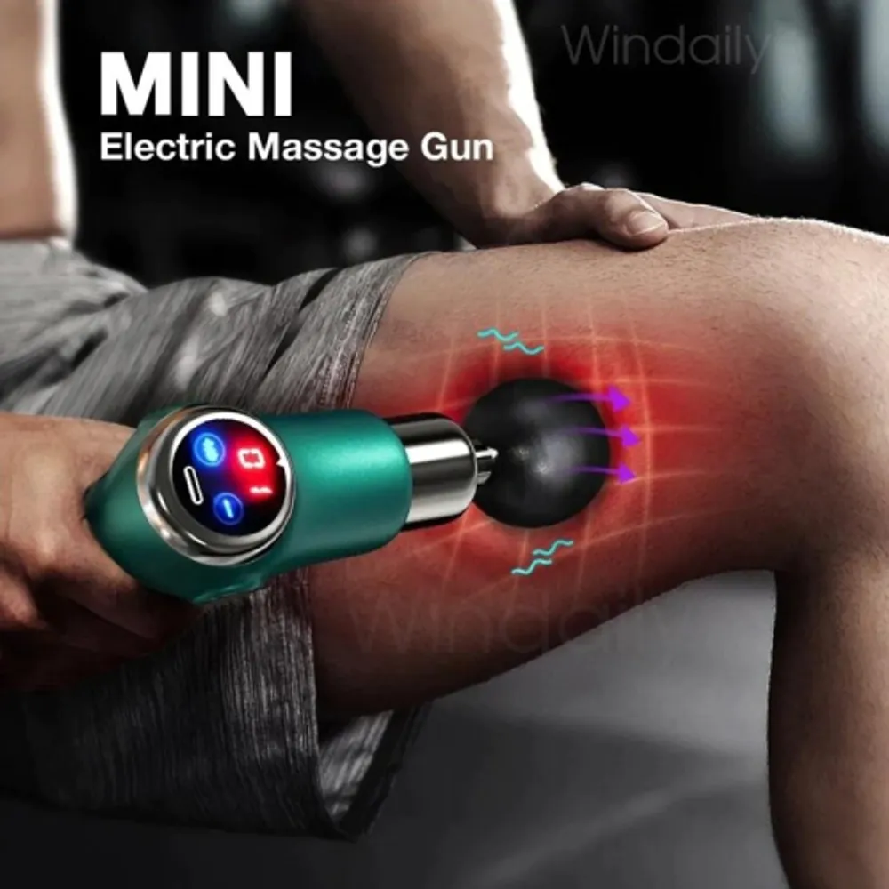 Lomi Cordless Percussion Gun Massager with 4 Interchangeable Heads