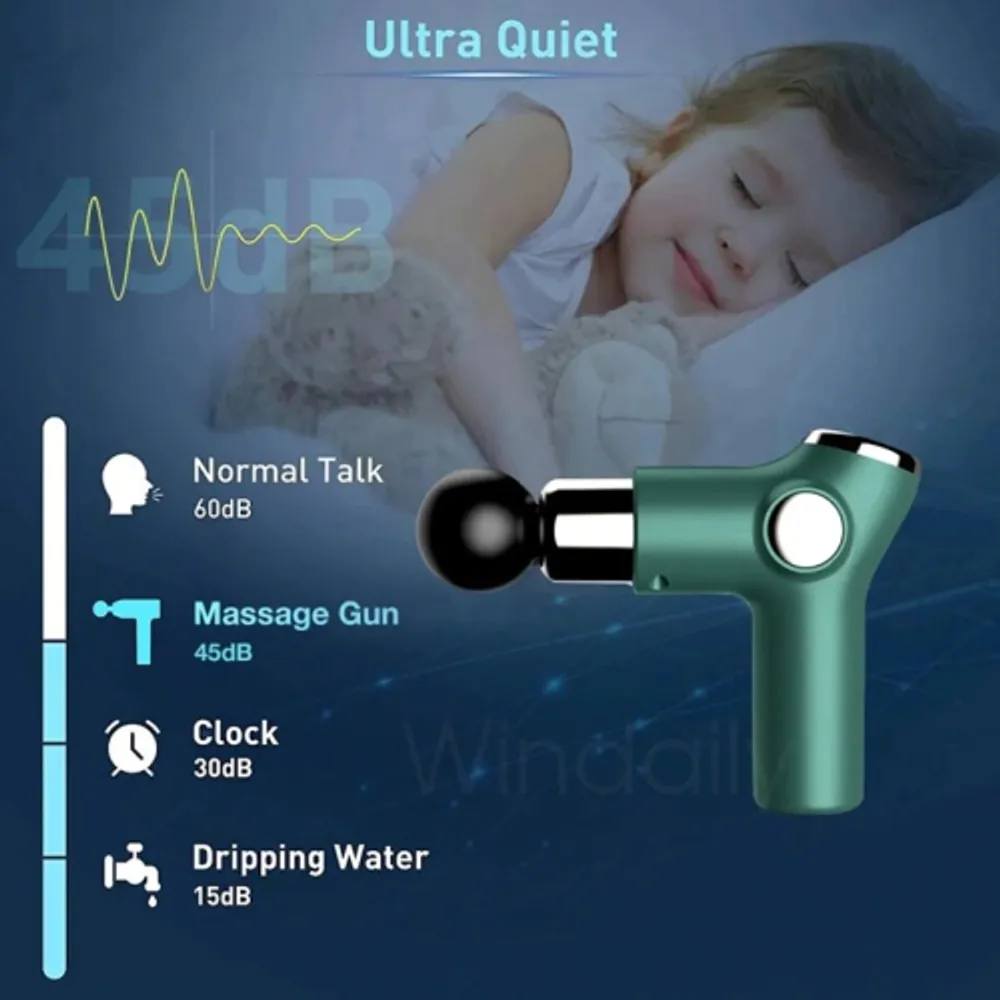 Lomi Cordless Percussion Gun Massager with 4 Interchangeable Heads