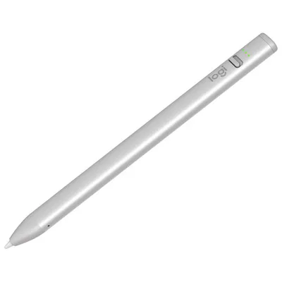 Logitech Crayon USB-C Digital Pencil for iPad (2018 & Later) - Silver