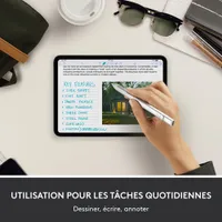 Stylet numérique USB-C Crayon de Logitech pour iPad (2018 et versions ultérieures) - Argenté