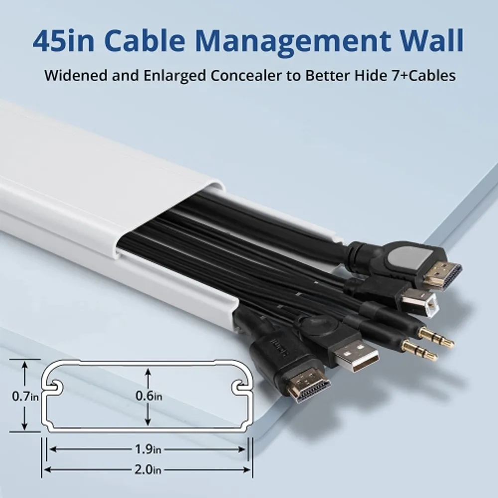 StarTech.com Cable Management Raceway w/Adhesive Tape 39in