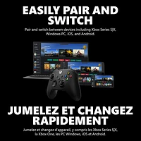 Manette sans fil Xbox pour Xbox Series X|S/Xbox One/Windows - Noir carbone