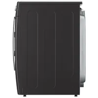 LG 9.0 Cu. Ft. Electric Steam Dryer (DLEX8900B) - Black Steel