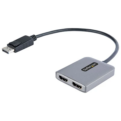 Adaptateur DisplayPort à double HDMI UHD 4K de StarTech (MST14DP122HD)