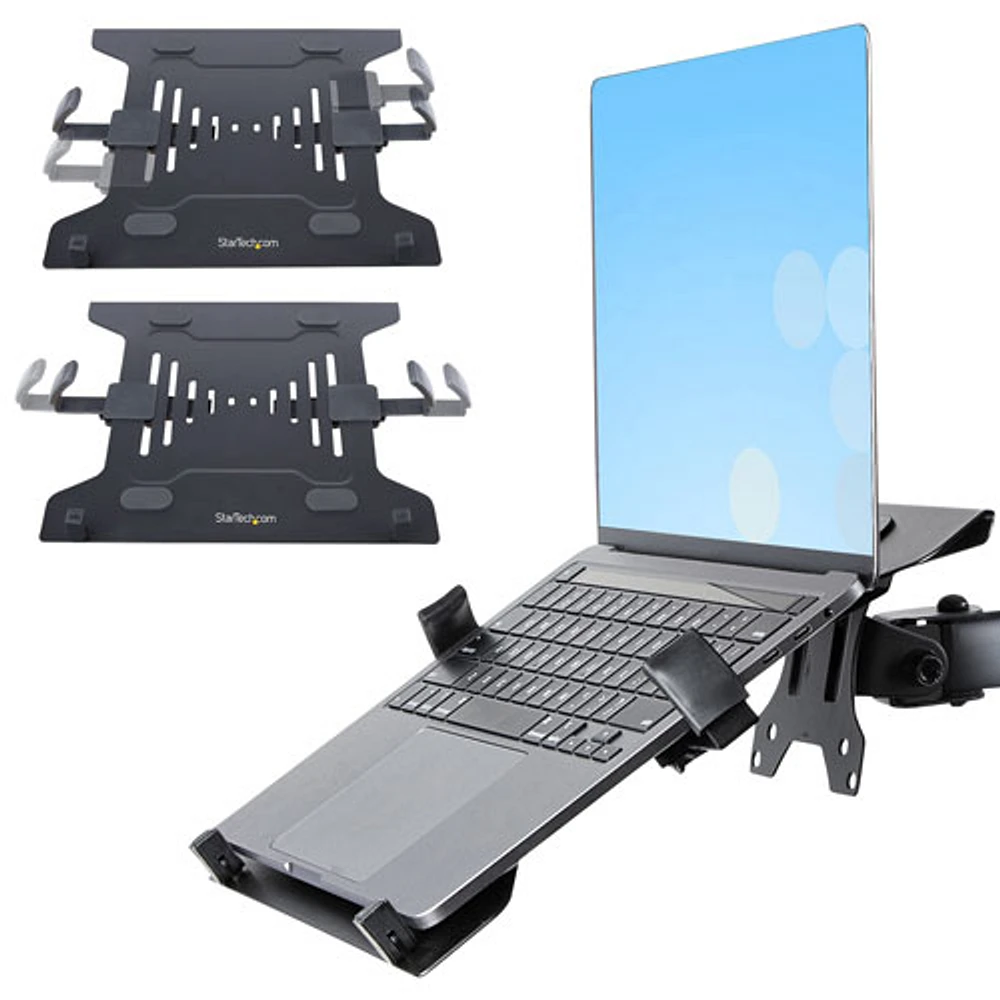 StarTech 27” - 34” Monitor Desk Mount with Laptop Tray