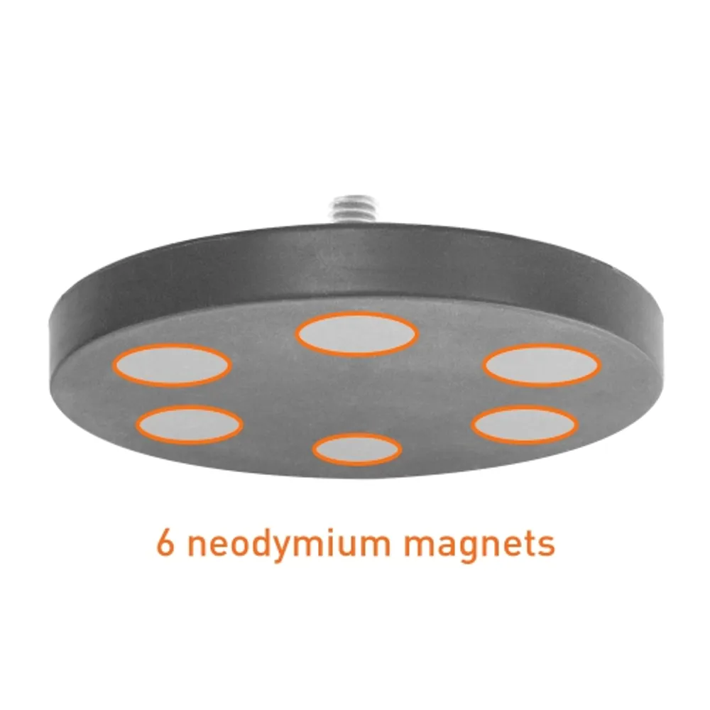 Magnetic Camera Mounting Base with Mini Ball Head, Super Strong Rubber  Coating Neodymium Magnet for DJI