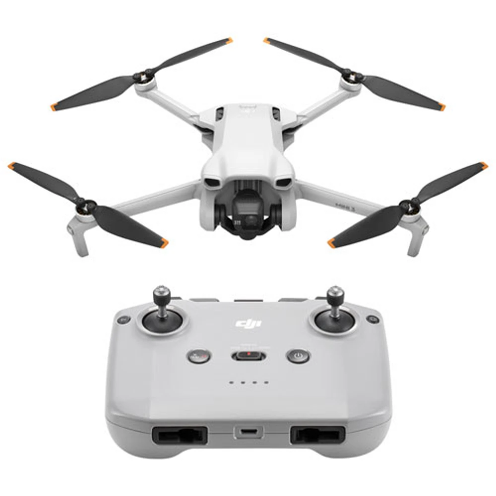 DJI Mini 3 Quadcopter Drone with Remote Control - Grey