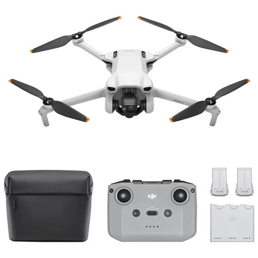 Ensemble Fly More avec quadricoptère Mini 3 de DJI et télécommande - Gris