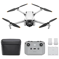 DJI Mini 3 Quadcopter Drone Fly More Combo with Remote Control - Grey