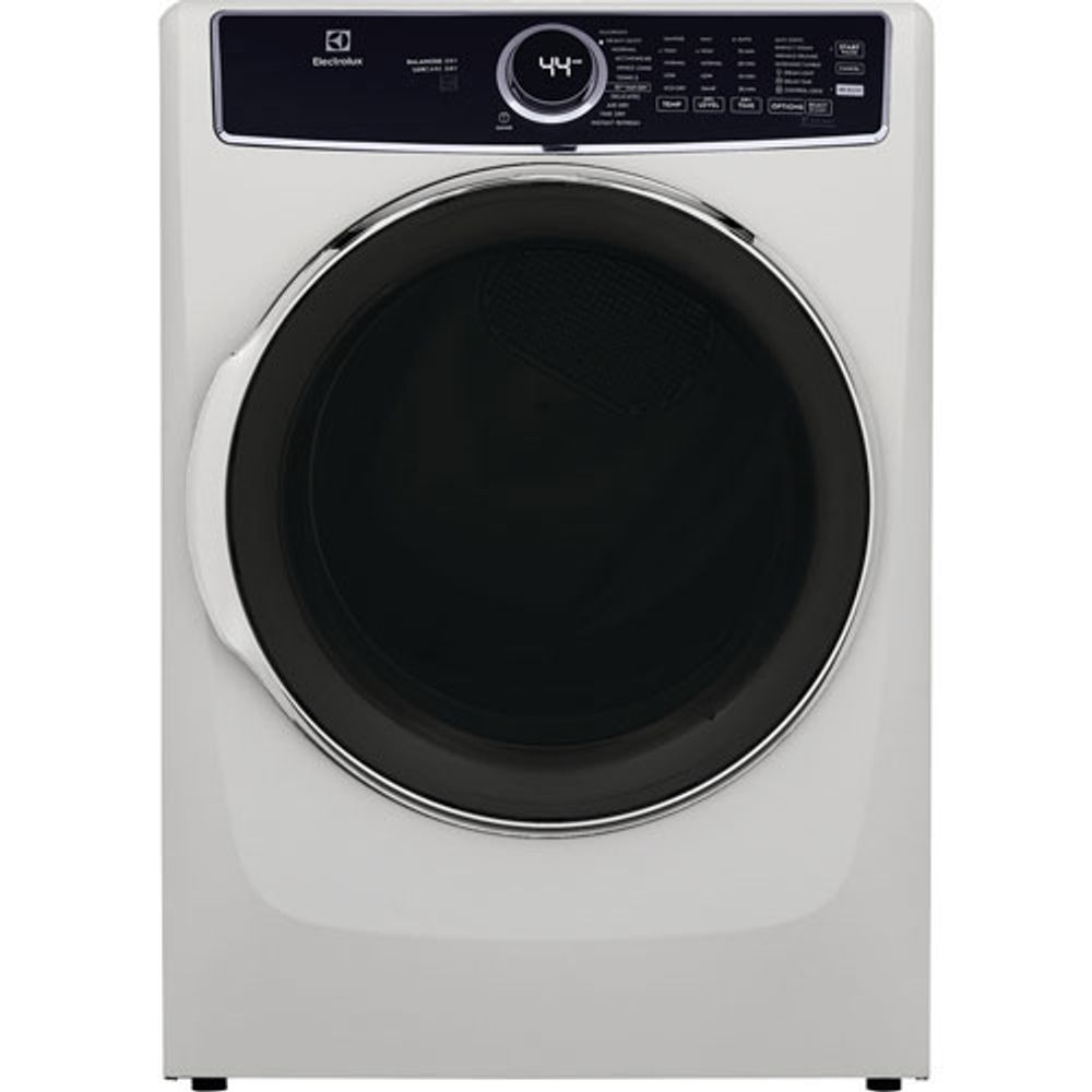 Open Box - Electrolux 8.0 Cu. Ft. Electric Steam Dryer (ELFE763CAW) - White - Scratch & Dent