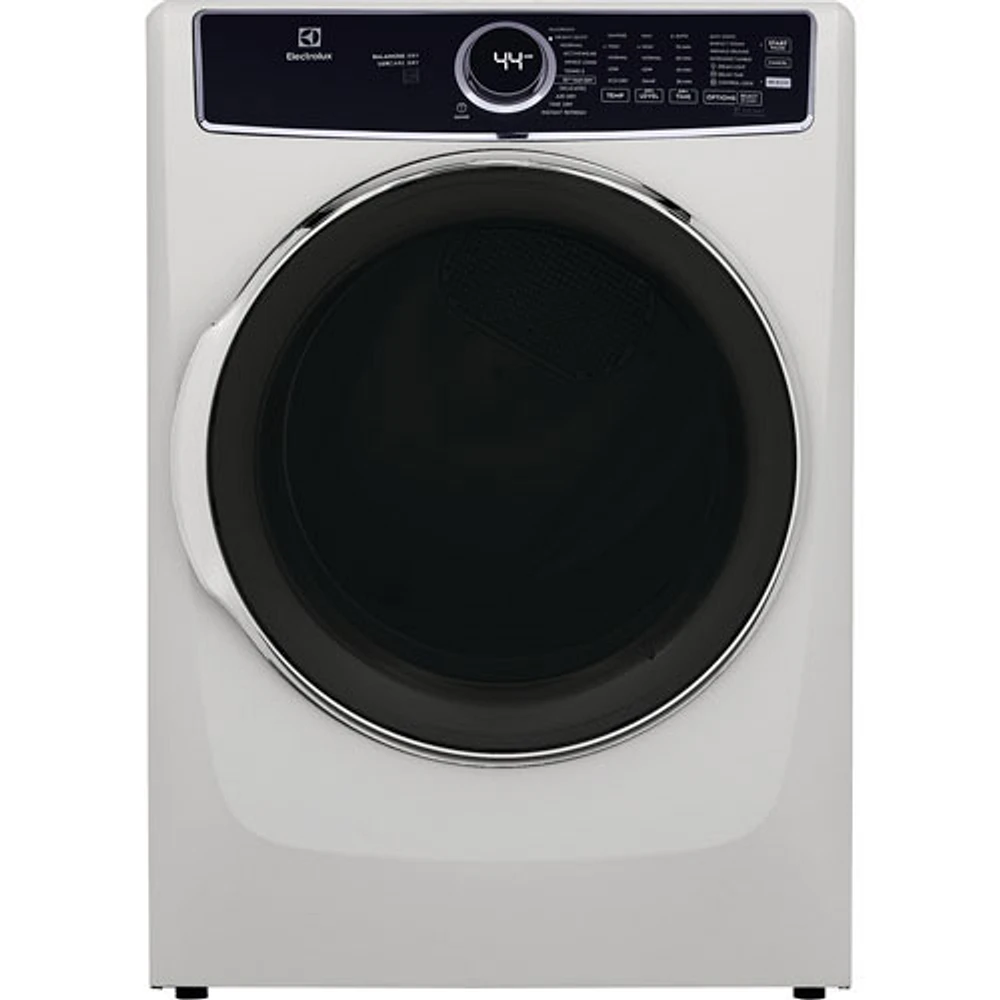 Boîte ouverte - Sécheuse électrique à vapeur 8 pi³ d'Electrolux (ELFE763CAW) - Blanc - Endommagé