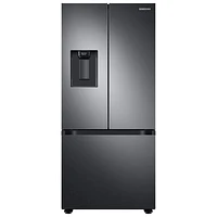 Open Box - Samsung 30" 22 Cu. Ft. French Door Refrigerator (RF22A4221SG/AA) - Black - Scratch & Dent