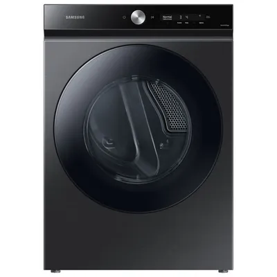 Open Box - Samsung 7.6 Cu. Ft. Electric Steam Dryer (DVE53BB8700VAC) - Black Steel - Scratch & Dent