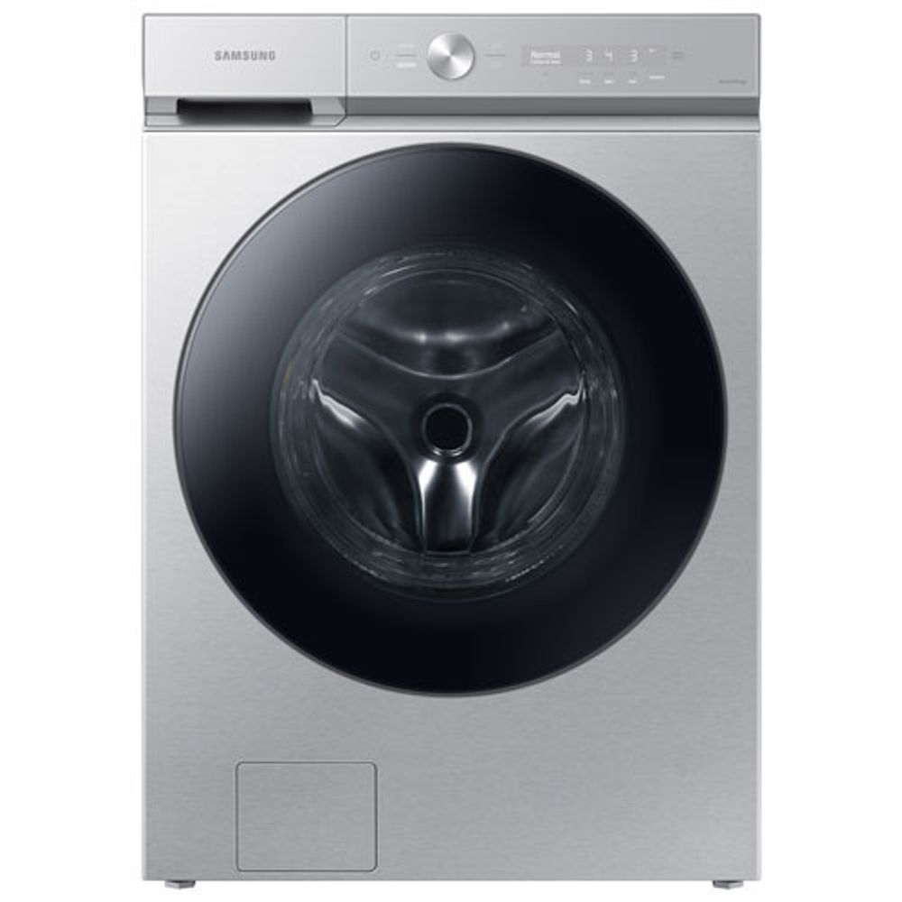 Open Box - Samsung Bespoke 6.1 Cu. Ft. Steam Washer (WF53BB8700ATUS) - Silver Steel - Scratch & Dent