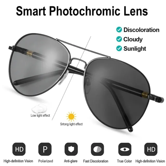 Ampere Dusk Lite App-enabled Tint Adjustable Sunglasses, Smart