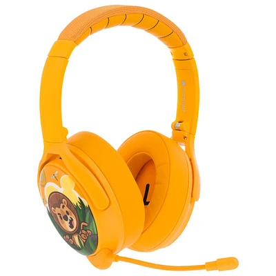 Casque d'écoute Bluetooth à suppression du bruit Cosmos+ (Plus) de BuddyPhones pour enfants - Jaune