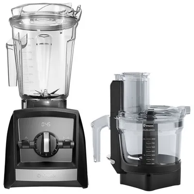 Vitamix A2300 Blender & Food Processer Bundle - Black