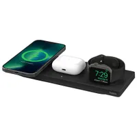 Belkin MagSafe 3-in-1 Wireless Charging Pad for Apple Watch, iPhone 15/14/13/12 & AirPods - Black