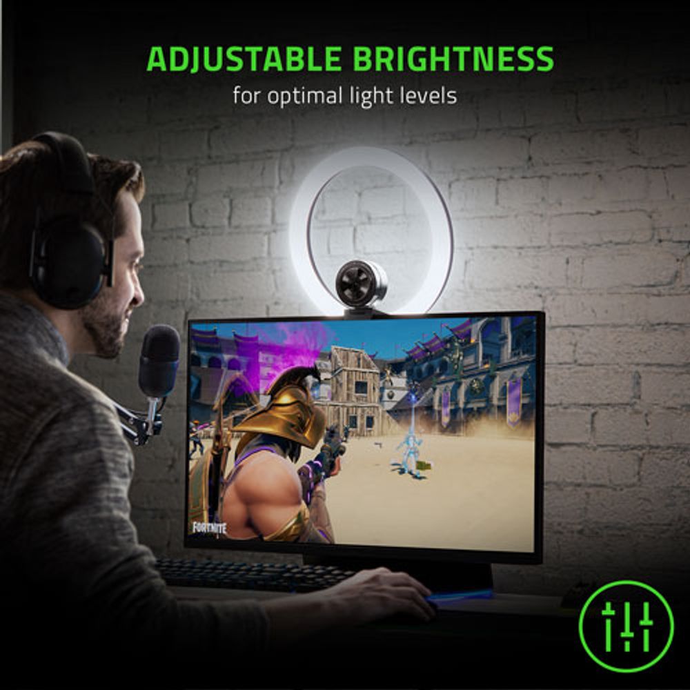 Razer 12" USB LED Ring Light for PC and Mobile Streaming - Black