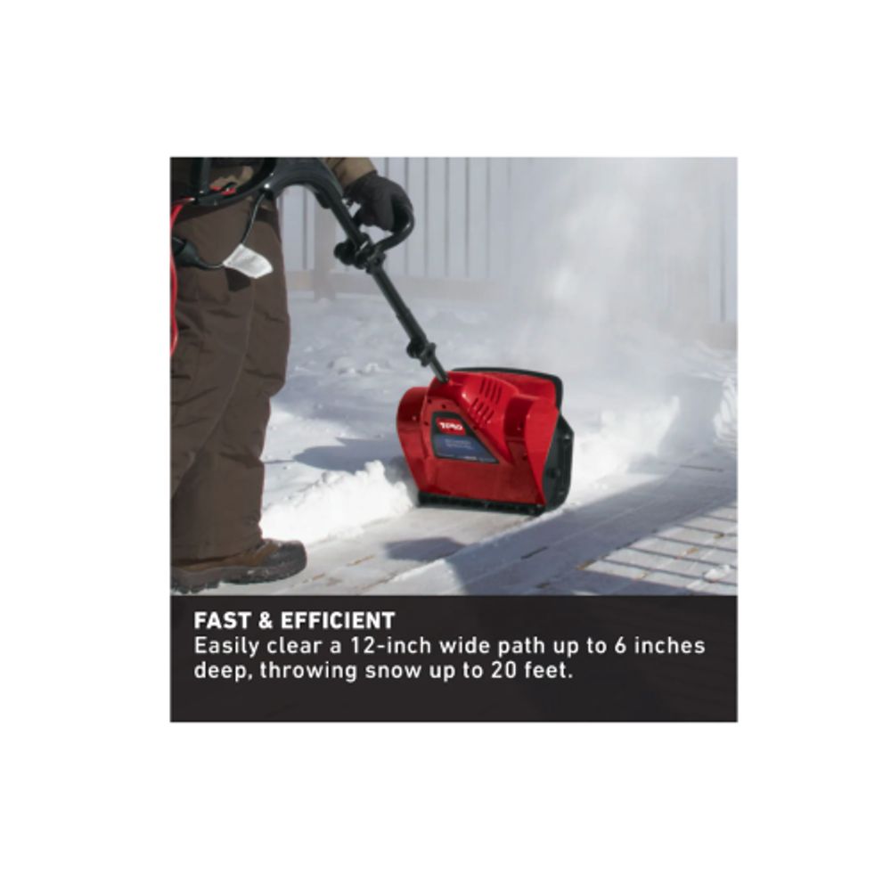  Toro 38361 Power Shovel 7.5 Amp Electric Snow Thrower : Snow  Blowers : Patio, Lawn & Garden