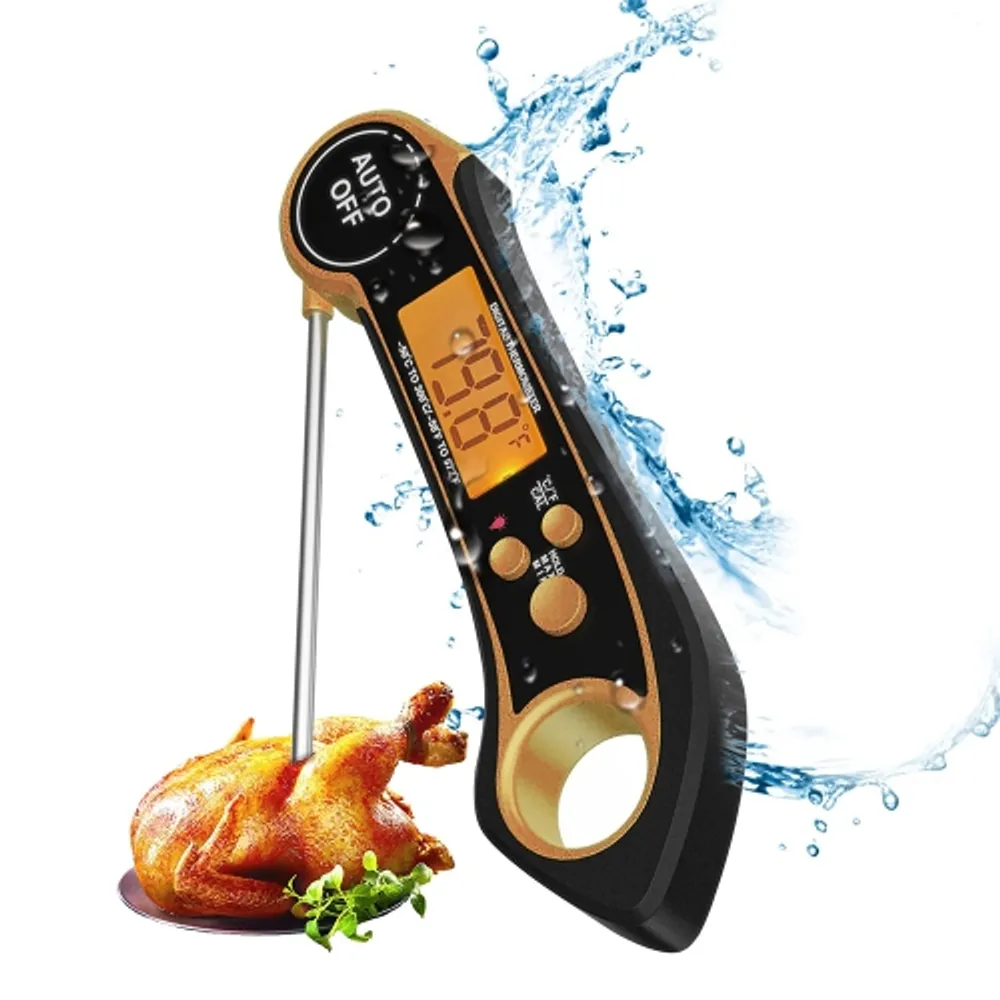 Instant Read Meat Digital Food Thermometer Backlight Magnet Calibration  Foldable