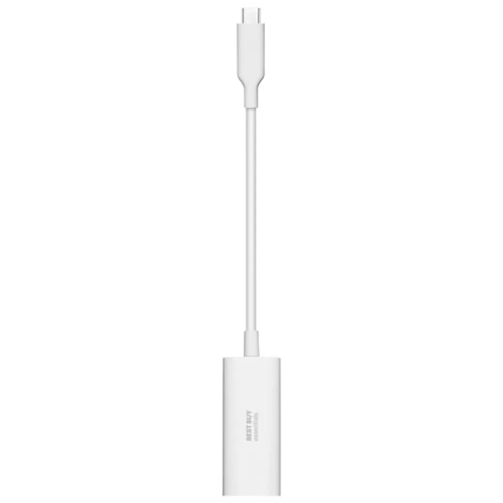 Best Buy Essentials USB-C to Ethernet Adapter (BE-PA2CEW23-C) - Only at Best Buy