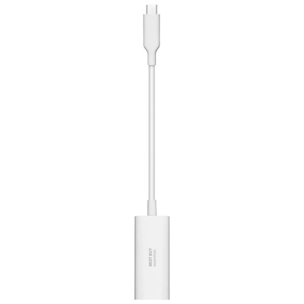 Best Buy Essentials USB-C to Ethernet Adapter (BE-PA2CEW23-C) - Only at Best  Buy