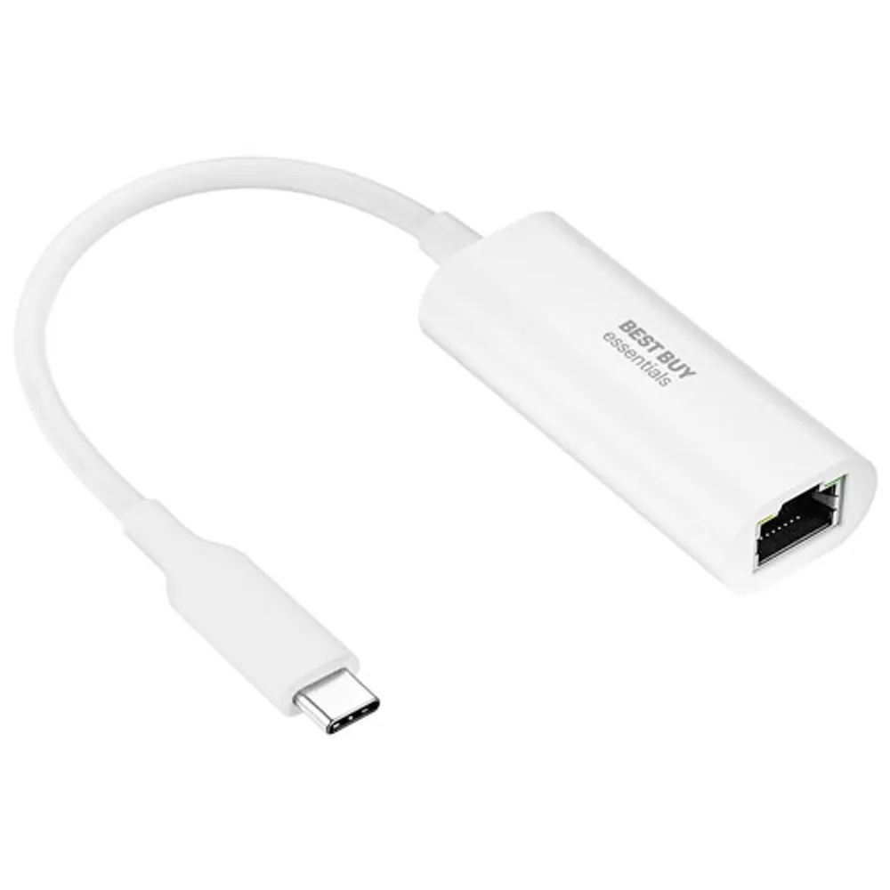 Best Buy Essentials USB-C to Ethernet Adapter (BE-PA2CEW23-C) - Only at Best Buy