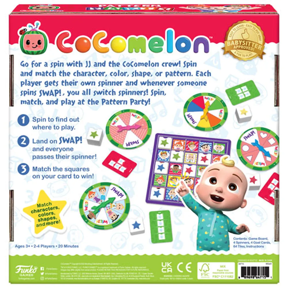 CoComelon Pattern Party Board Game