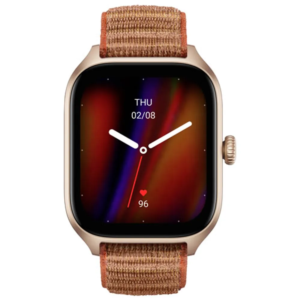 Amazfit GTS 4 44mm Smartwatch with Heart Rate Monitor - Brown