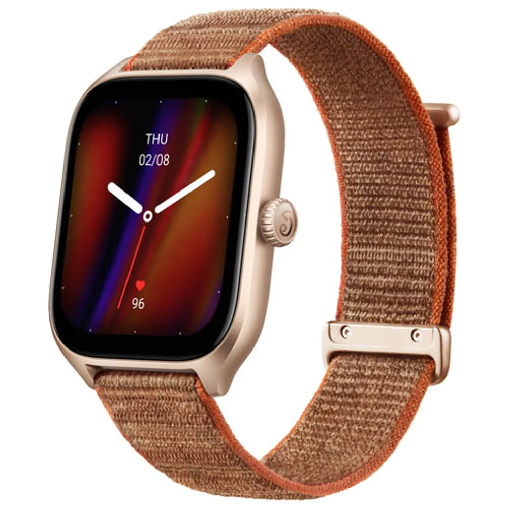 Amazfit GTS 4 44mm Smartwatch with Heart Rate Monitor - Brown