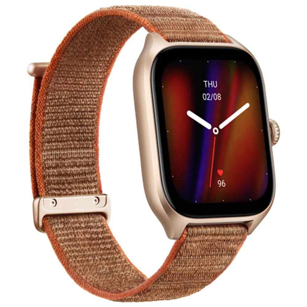 Amazfit GTS 4 44mm Smartwatch with Heart Rate Monitor - Brown