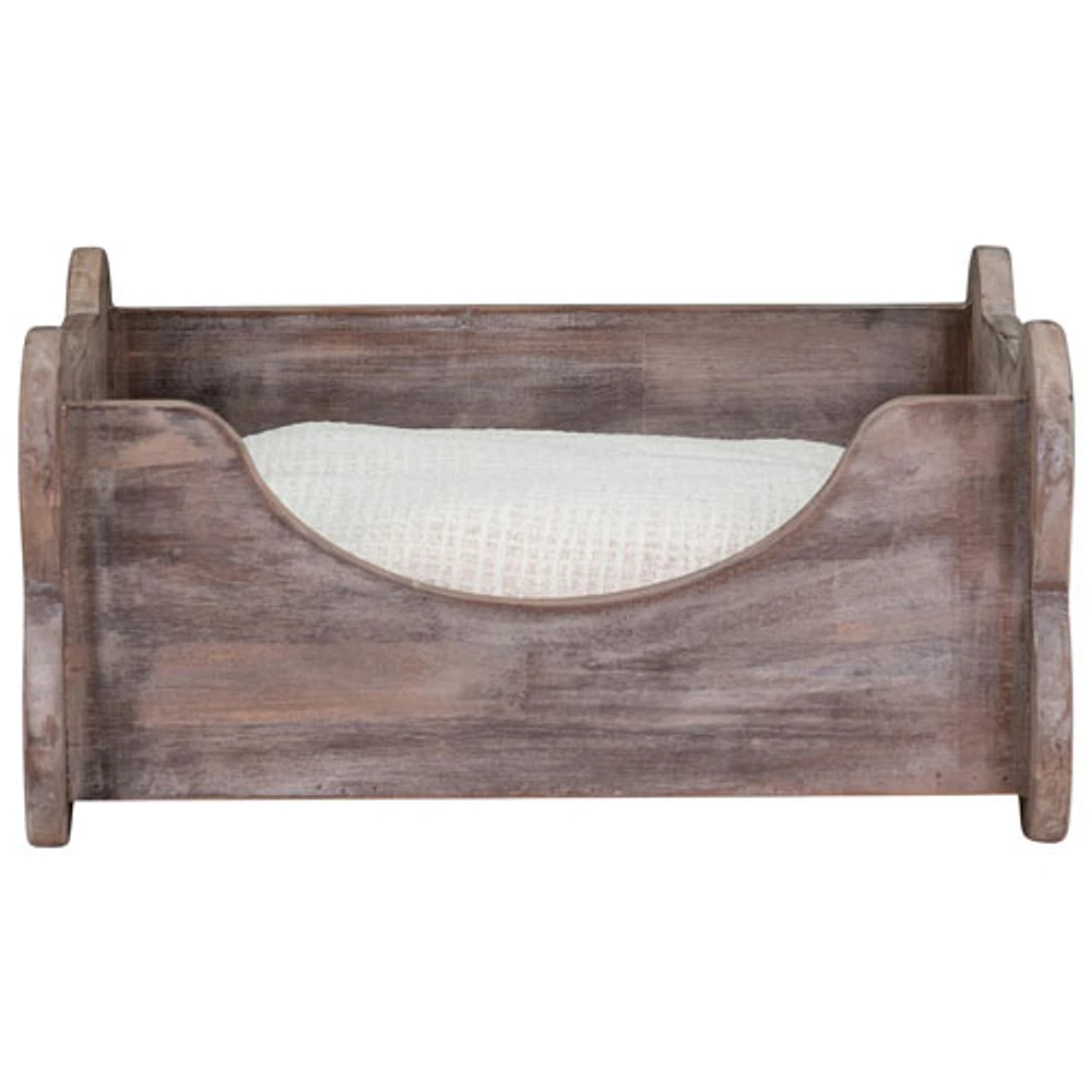 Bowser & Meowser Dog Bone Wood Pet Bed