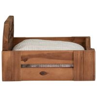 Bowser & Meowser Home Sweet Home Wood Pet Bed