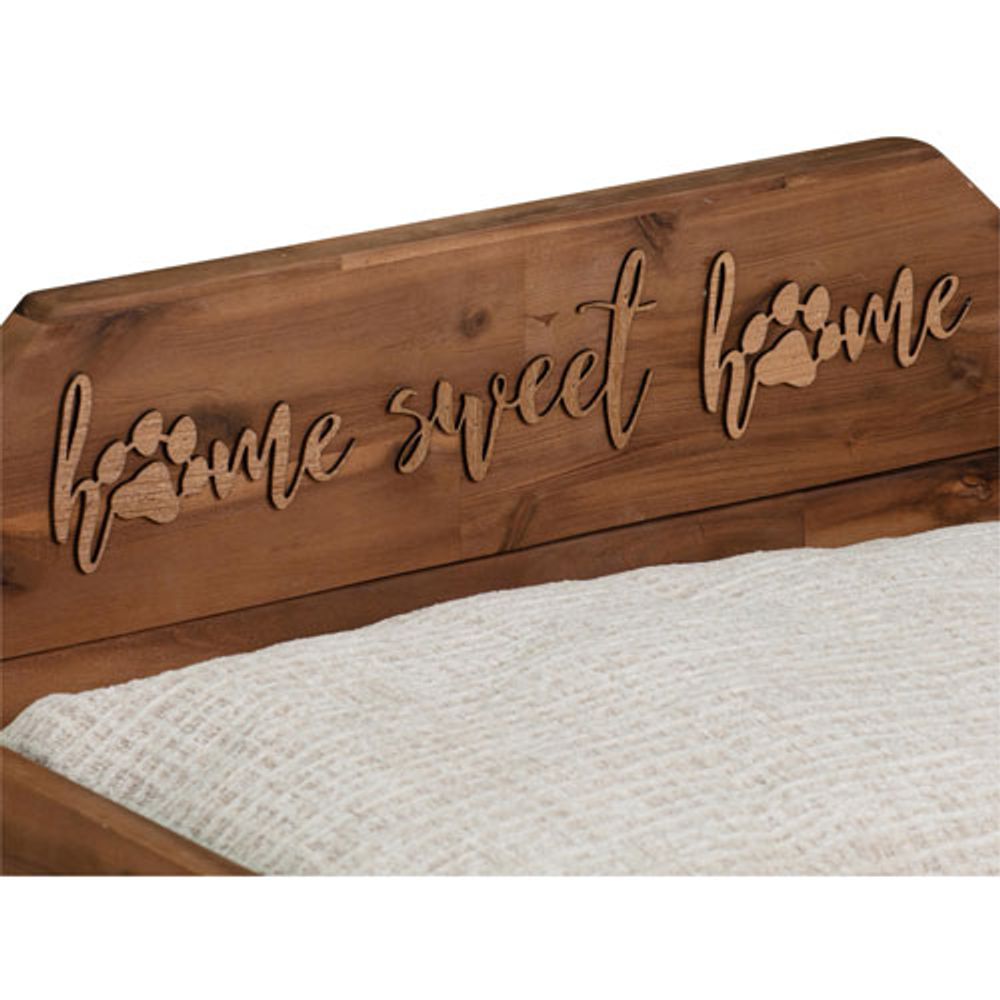 Bowser & Meowser Home Sweet Home Wood Pet Bed