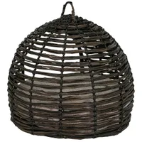 Bowser & Meowser Resin Wicker Hideaway Pet Bed with Handle