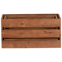 Bowser & Meowser Wood Pet Toy Storage Box - Set of 3