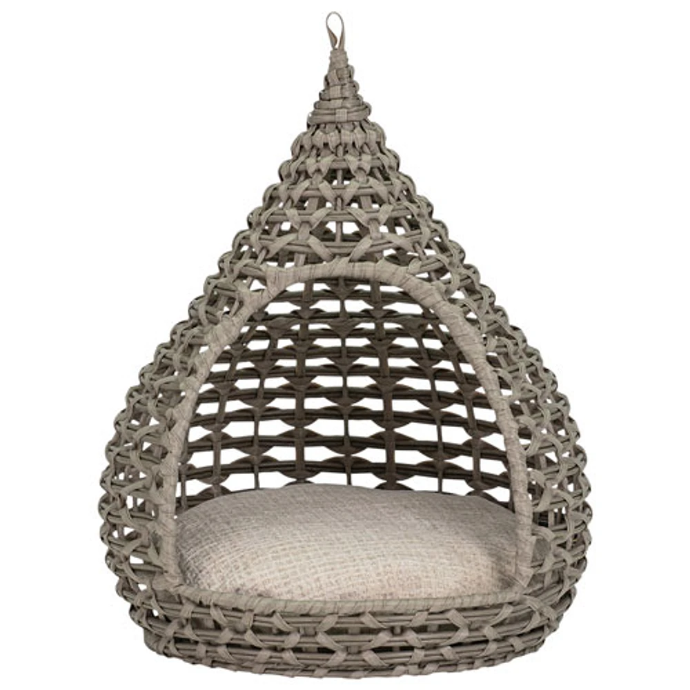 Bowser & Meowser Teardrop Resin Wicker Pet Bed